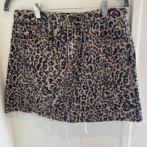 Madewell denim mini skirt